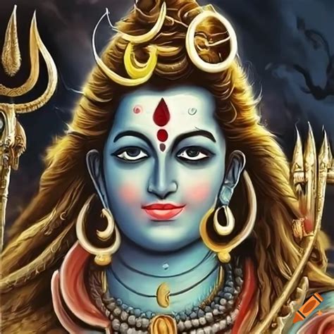 Lord shiva as the destroyer of evil on Craiyon