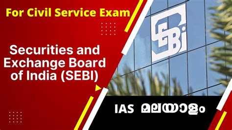 Securities And Exchange Board Of India Sebi Youtube