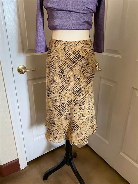 Vintage Snake Skin Skirt Gem