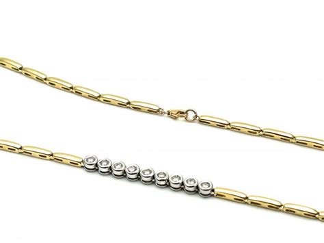 Secondhand Ct Yellow Gold Diamond Necklet At Segal S Jewellers