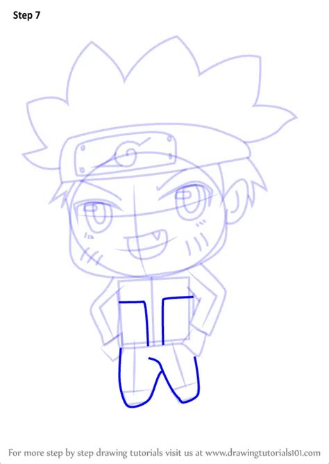 Learn How to Draw Chibi Naruto Uzumaki (Chibi Characters) Step by Step : Drawing Tutorials