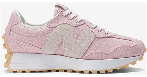 New Balance 327 Low Top Sneakers In Pink With White Lyst Uk