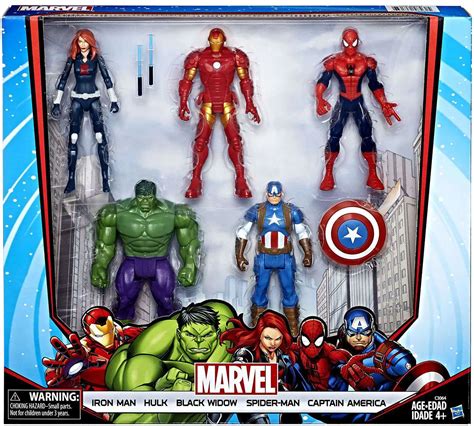 Marvel Avengers Iron Man Hulk Black Widow Spider Man Captain America