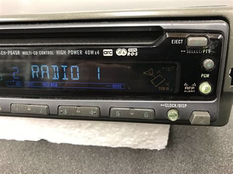 Old Pioneer Car Radio Stereo Cd Player Model Deh P R Retro S