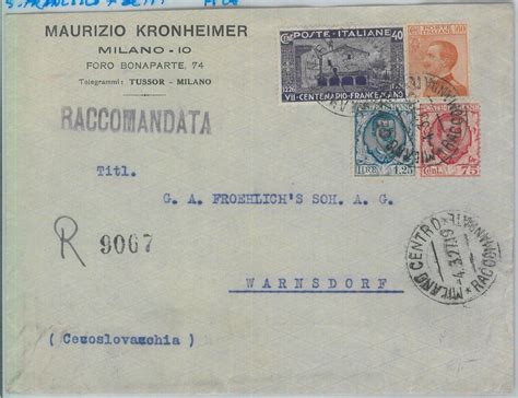 Regno Storia Postale San Francesco Su Raccomandata A