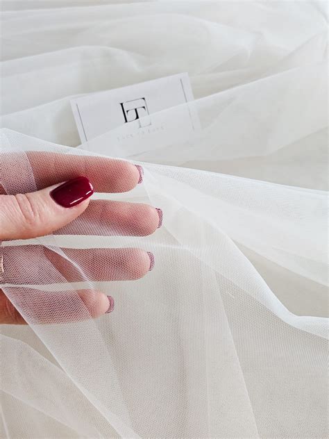 Off white soft tulle fabric - Lace To Love