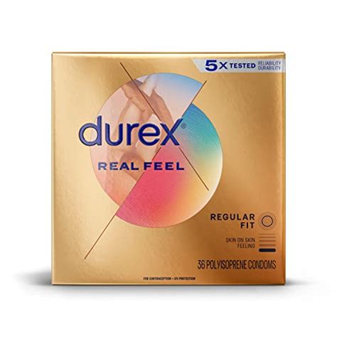 Durex Condoms For Sex Non Latex Avanti Bare Real Feel Lubricated