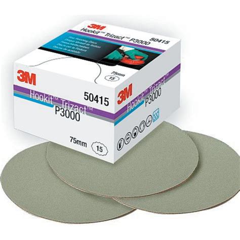 3m Trizact Fine Finishing Disc 75 Mm Plain P3000 Qty Of 15 3m