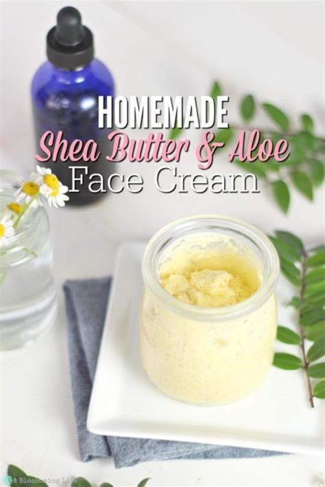 Homemade Shea Butter Cream For Face Aloe On Face Homemade Face Cream