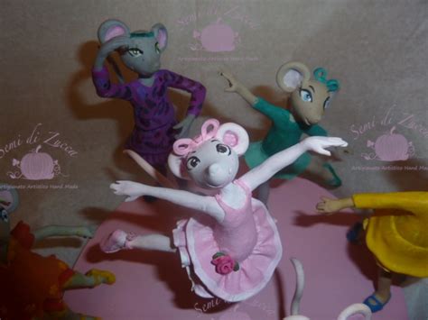 Semi Di Zucca Cake Topper Co Angelina Ballerina E Le Sue Amiche