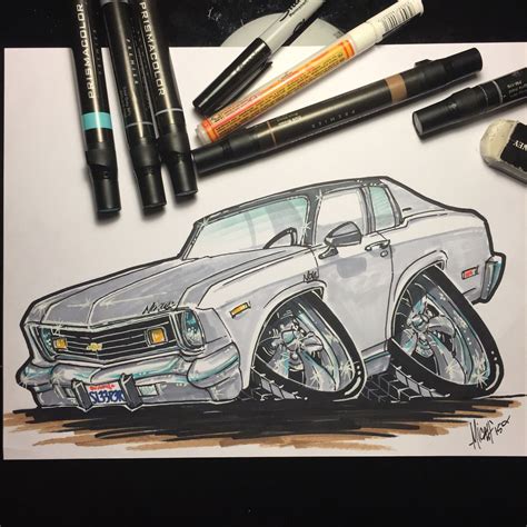 1974 Chevy Nova Cool Car Drawings Car Cartoon