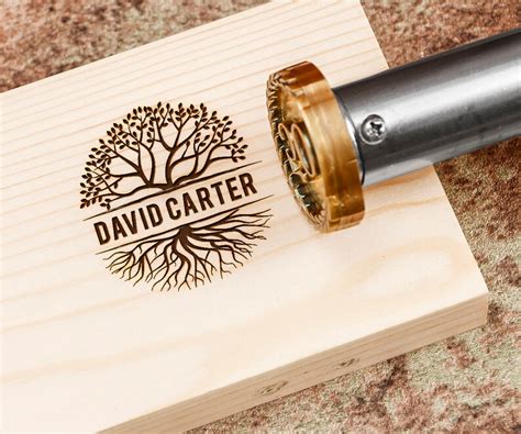 Custom Branding Iron Personalized Logo Stamp For Wood Etsy