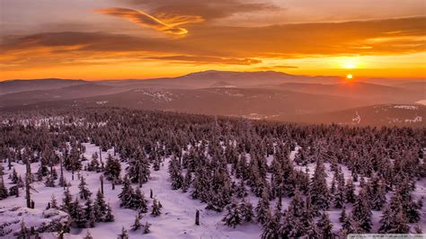 4K Snow Sunset Wallpapers Top Free 4K Snow Sunset Backgrounds