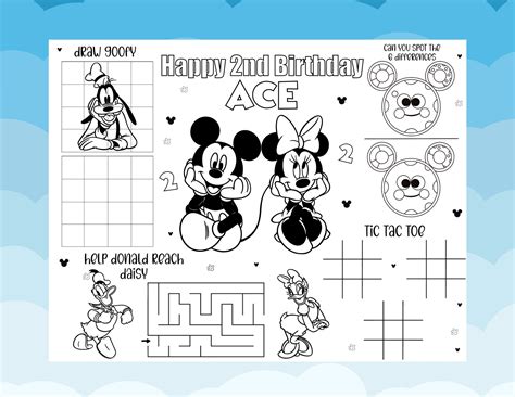 Mickey Mouse Clubhouse Coloring Pages Mickey Mouse Clubhouse - Etsy ...