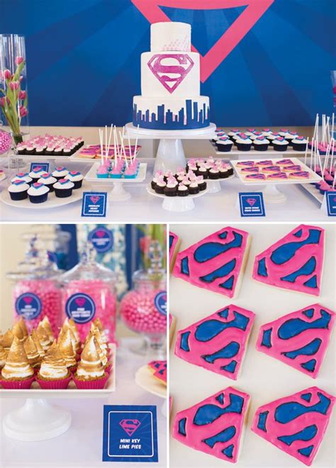 Fantastic Pink And Blue Supergirl Birthday Party Hostess With The Mostess®