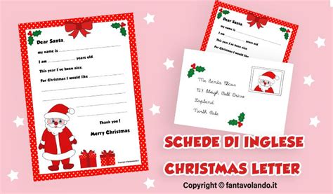 Schede Didattiche Di Inglese Fantavolando Christmas Lettering Dear