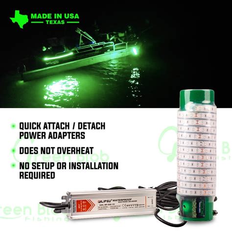 Green Blob Underwater Dock Fishing Light With Ft Cord Etsy