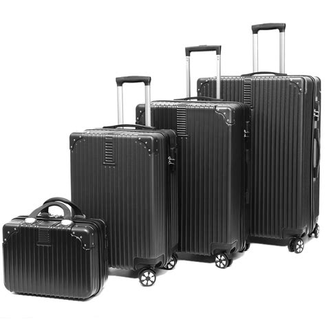 Luggage Set Deals 4 Piece Luggage Sets, ABS hardshell Luggage Case ...