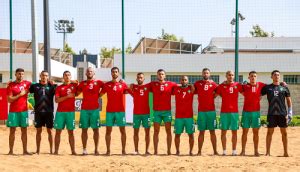 Beach Soccer L Quipe Du Maroc Simpose Face Son Homologue