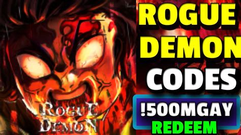 ALL NEW SECRET CODES In ROGUE DEMON CODES Rogue Demon Codes ROBLOX