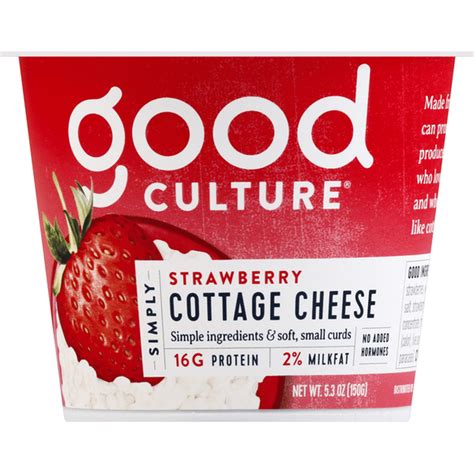 Good Culture Cottage Cheese Simply Strawberry 5 3 Oz Instacart