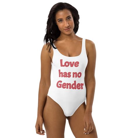 Love Has No Gender One Piece Swimsuit Etsy Uk