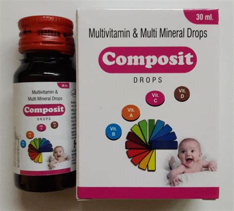 Multivitamin And Multi Mineral Drops Packaging Size 30ml Form