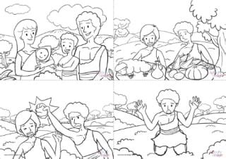 Cain And Abel Bible Story Coloring Pages