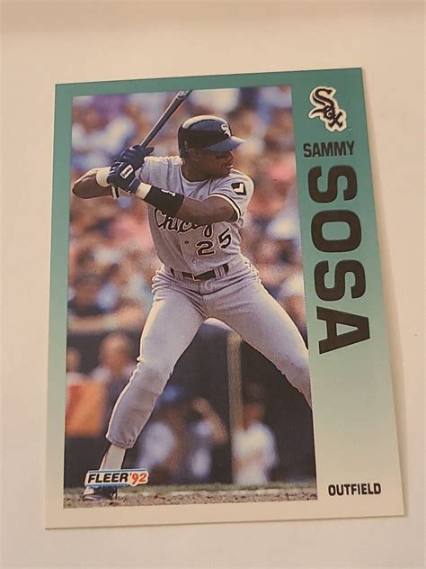 1992 Sammy Sosa Fleer 98 EBay