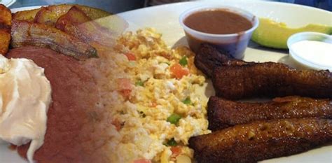 Typical Salvadoran Breakfast. Traditional Food From El Salvador