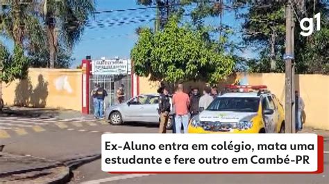 VÍDEOS ex aluno invade colégio e mata estudante a tiros em Cambé