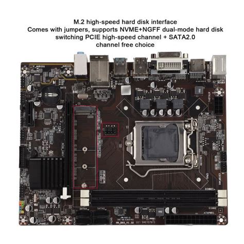 Carte Mère PC Socket CPU LGA 1150 Cartes Mères ordinateur B85 Mémoire