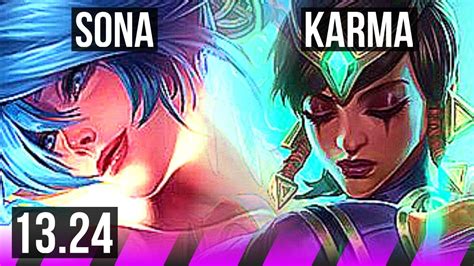 SONA Draven Vs KARMA Ezreal SUP 1 1 20 800 Games Rank 9 Sona