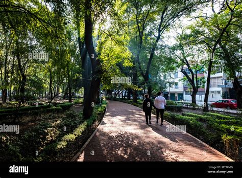 Parque Mexico, Colonia Condesa, CDMX, Mexico, city Stock Photo - Alamy