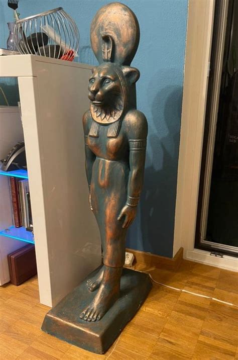 Gyptische Figuren Statue G Ttin Sekhmet Aus Gypten Kaufen Auf Ricardo