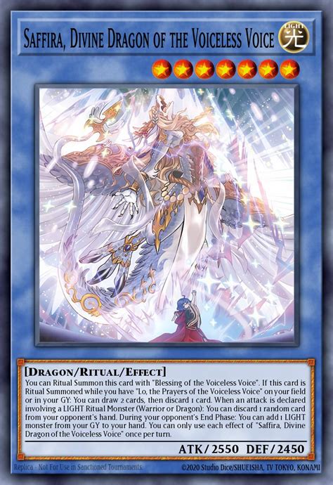 Saffira Dragon Deity Of The Voiceless Voice Yu Gi Oh Card Database