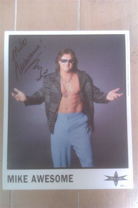 Mike Awesome WCW SuperStar (decesed) Signed Unframed 8x10 Photo W/COA