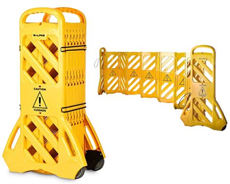 Buy Alpine Commercial Safety Barriers Foot Expandable Mobile