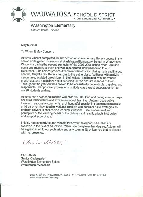 Letter Of Recommendation For Teacher Sample And Templates