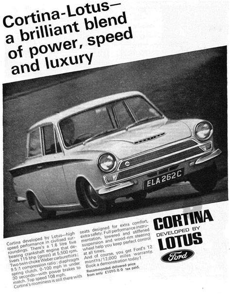 Advert Ford Cortina Lotus Mk Jonathan Flickr