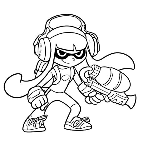 Coloriage Inkling De Splatoon T L Charger Et Imprimer Gratuit Sur