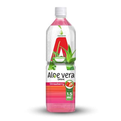 Aloe Vera Drink Strawberry L Pet Bottle Private Label Tan Do