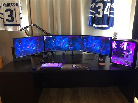 My Triple Monitor Battlestation Rbattlestations