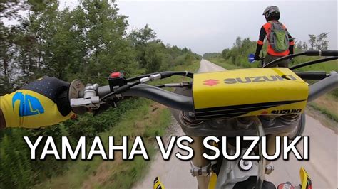 RMZ450 VS YZ125 ON THE TRAIL 2024 DIRTBIKE RIDING SUZUKI VS YAMAHA