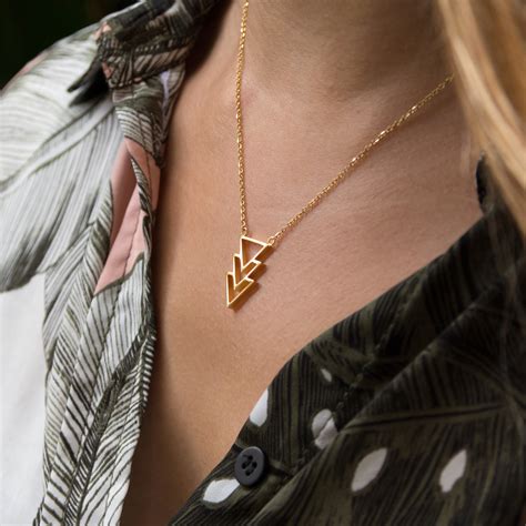 KUKU Triangle Necklace Simply Beautiful Jewellery