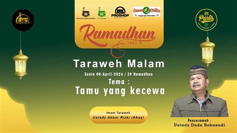 Kajian Itikaf Baitul Maqdis Eps 7 Ustadz Tiar Anwar Bachtiar