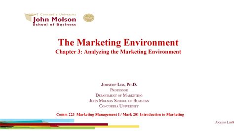 Week3 Macro Microenvironment The Marketing Environment Chapter 3 Analyzing The