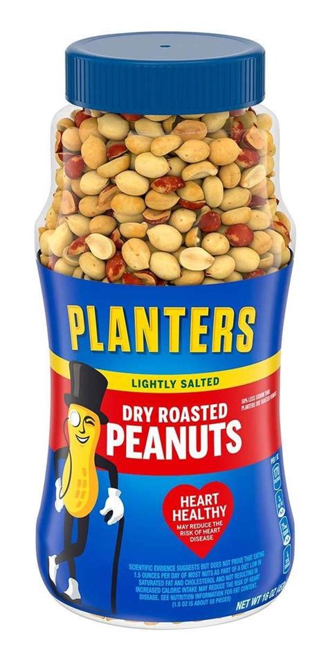 Cacahuates Planters Peanuts Dry Roasted Lightly Salted De 453g