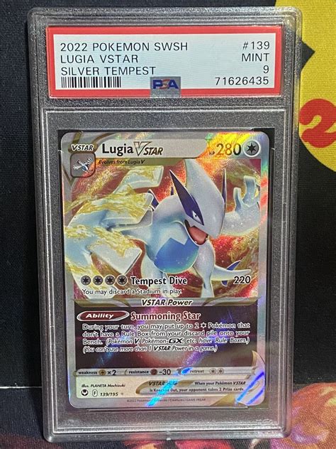 Psa Mint Pokemon Silver Tempest Lugia Vstar Full Art Values