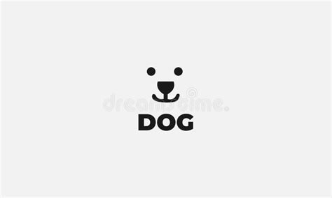 Erstes D Buchstaben Logo Mit Kopf Hund Minimalistisch Logo Vorlage